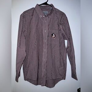 Unisex FSU Florida State Long Sleeve Button Down